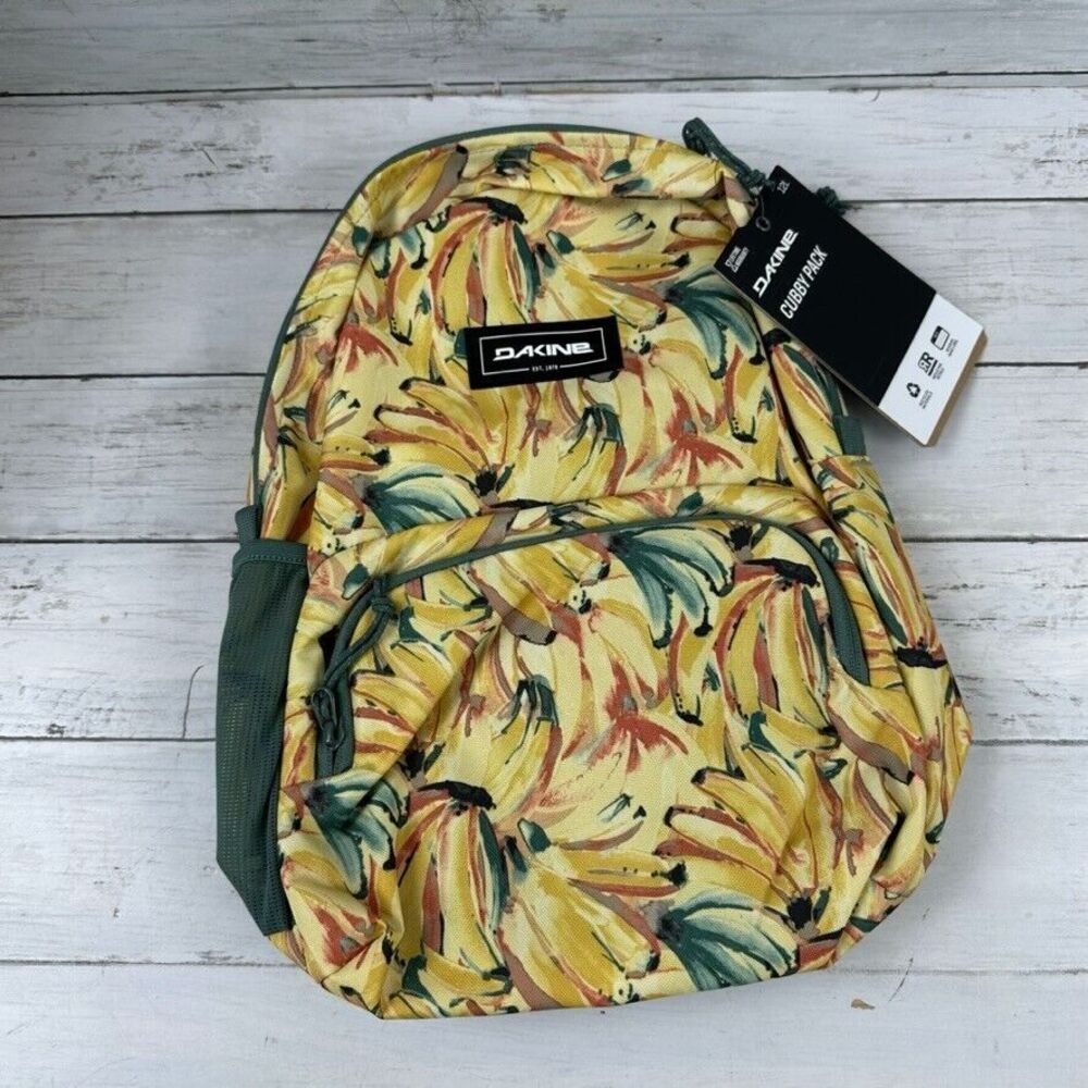 Dakine Cubby Kids 12L Pack Tablet Backpack Bunch O Bananas Yellow New